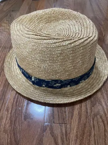 BLUE BLUE JAPAN 밀짚모자 꽃무늬 리본