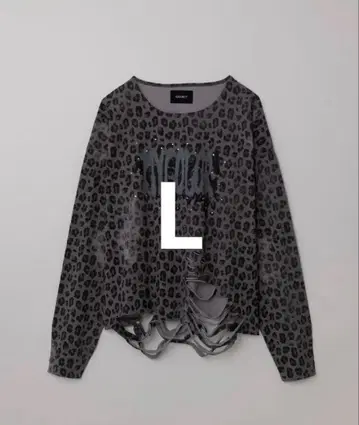grancy 올 패턴 라인 스톤 그래픽 롱 T L 사이즈