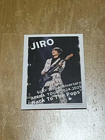 GLAY GiGO 한정판 라이브 포토 카드 JIRO