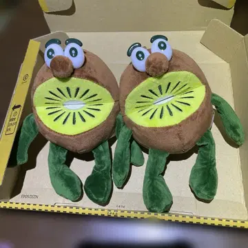키위 후르츠 봉제 인형 2종 세트