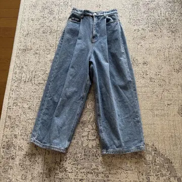 카트린 TOKYO 턱이 있는 와이드 데님 팬츠 S