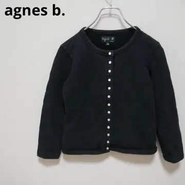 agnes b. 가디건 프레션 블랙