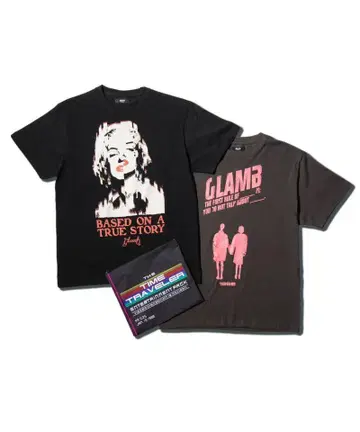 glamb 타임 트래블러 엔터테인먼트 팩 티셔츠
