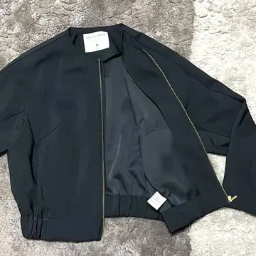 MICA & DEAL 노카라 자켓 블랙 422