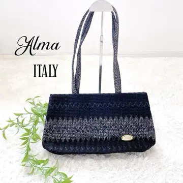 Alma 토트백 네이비와 그레이