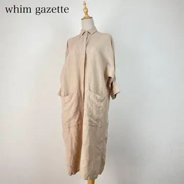 whim gazette 린넨 블렌드 셔츠 원피스 루즈핏