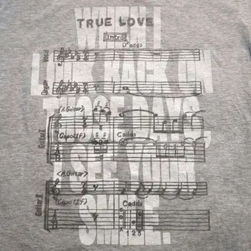 후지이 후미야 TRUE LOVE 악보 음표 기타 코드 30주년 티셔츠