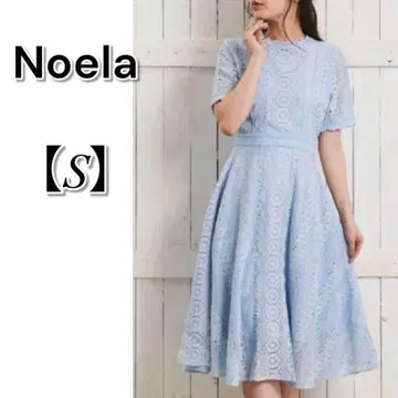 Noela 노엘라 기하학 레이스 원피스 스카이블루 S
