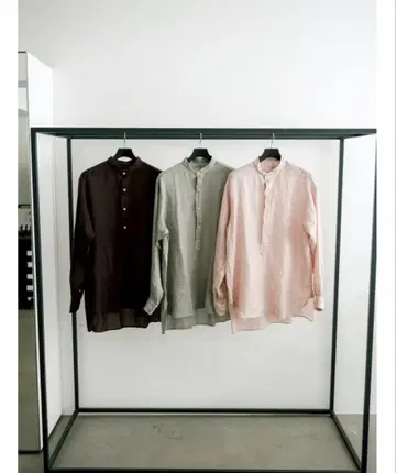 MAATEE&SONS 도S 리넨 풀오버 셔츠