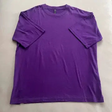 어태치먼트 카즈유키 쿠마가이 오버 사이즈 보라색 티셔츠 반팔