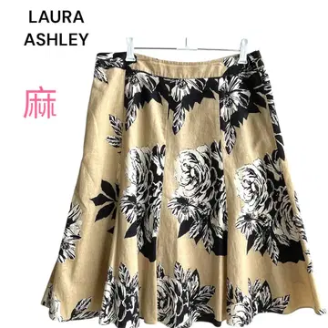 LAURA ASHLEY 로라 애슐리 플레어 스커트 린넨 13 꽃무늬