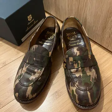 chausser 코인 로퍼 C-7003 카모플라주 레어 박스 포함