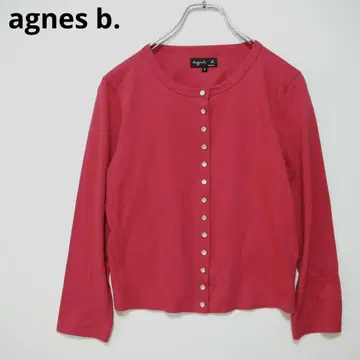 agnes b. 가디건 프레션 얇은 소재