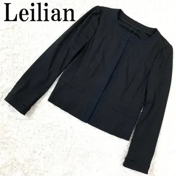 Leilian 레리안 컷 가디건 블랙 9 B8137