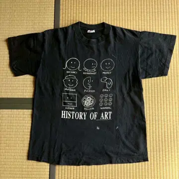 90년대 USA제 HISTORY OF ART 티셔츠 아메카지 XL
