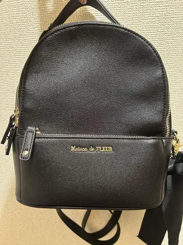 Maison de FLEUR 블랙 백팩 백팩