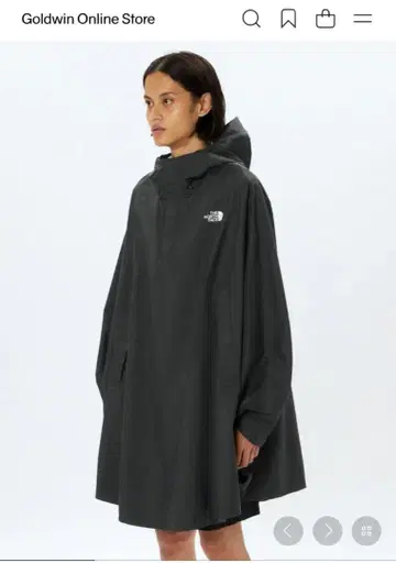 THE NORTH FACE 블랙 레인 판초 액세서리 판초 WM