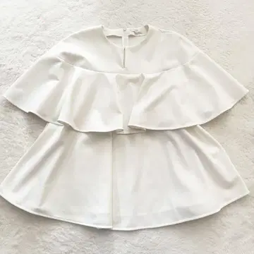 yori 키 넥 프릴 블라우스 상의