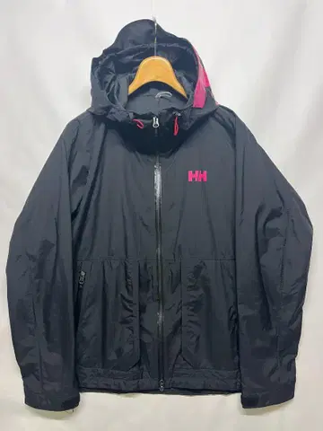 하자품 헬리한센 HELLY TECH 나일론 마운틴 후드티 블랙 L
