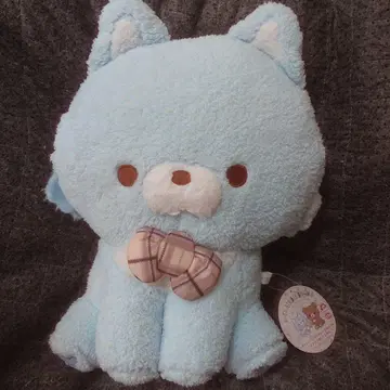 리락쿠마 추가 꽉 껴안는 봉제 인형 앉은 봉제 인형 XL 아오이코 늑대