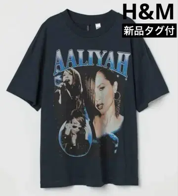 완판템 H&M 새상품 AALIYAH RAPT [L] 오버 티셔츠