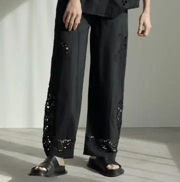 안누크 Cutwork 레이스 팬츠 36