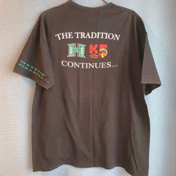 하와이 대학 & 하와이 TV 방송국 K5 콜라보 티셔츠 L 사이즈