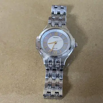 작동 제품 SEIKO V181 솔라 쉘 여성용 손목시계