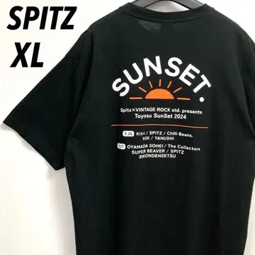 스핏츠 도요스 선셋 2024 달린다! 강아지 티셔츠 쿠사노 마사무네 XL