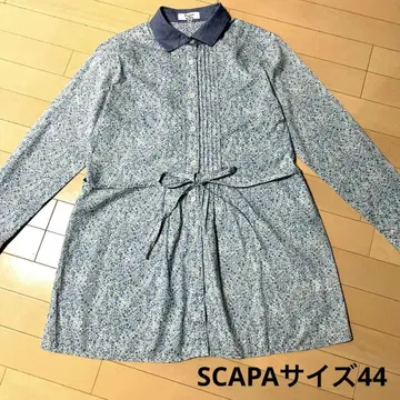 SCAPA 리버티 튜닉 블라우스 빅 사이즈 44 스카이블루