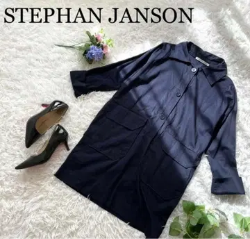 STEPHAN JANSON 스테판 얀슨 셔츠 원피스 네이비
