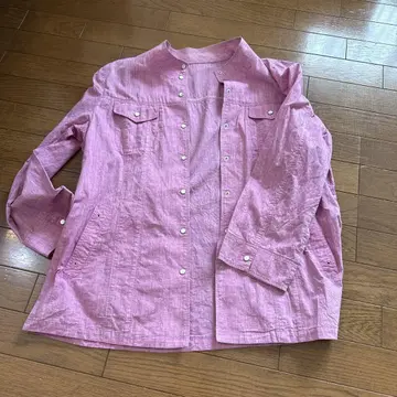 레리안 핑크 셔츠 자켓