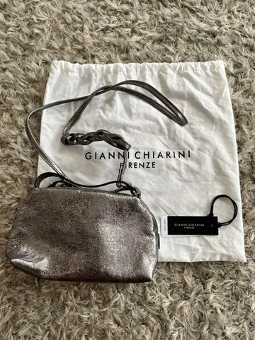 GIANNI CHIARINI 실버 숄더백