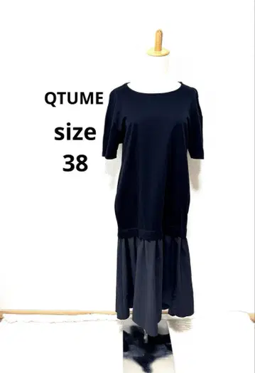 QTUME 맥시 길이 원피스 머메이드 롱 원피스