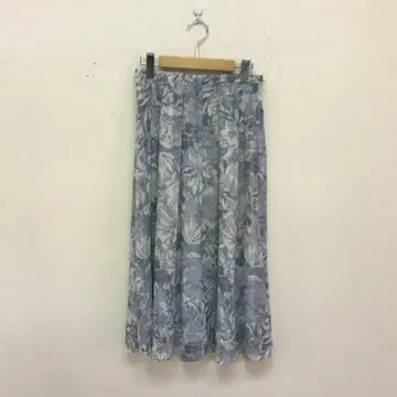 택 포함 내추럴 뷰티 베이직 양류 플라워 프린트 스커트 M