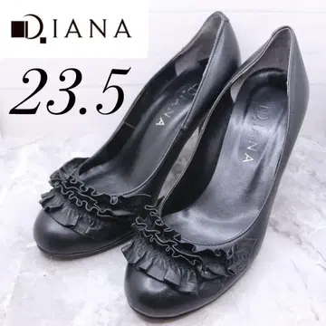 diana 다이애나 레이스 라운드토 펌프스 블랙 23.5