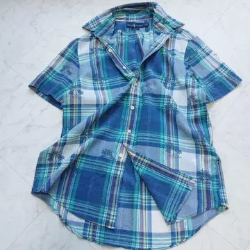 Ralph Lauren 랄프 로렌 마드라스 체크 반팔 셔츠 인도 면