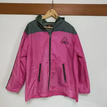 hide MUSEUM LEMONed 라인 후드티 핑크