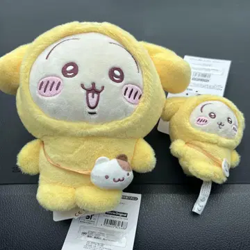 치이카와 산리오 캐릭터즈 토끼 폼폼푸딩 봉제 인형 마스코트