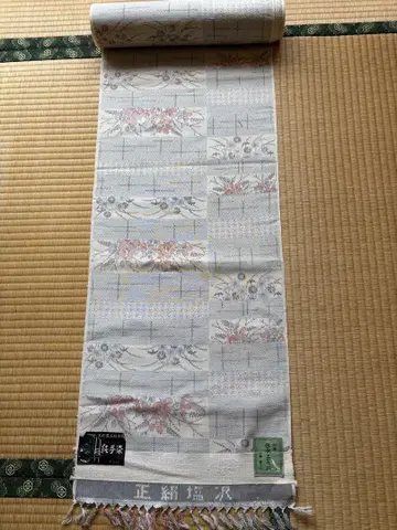 옷감 순수 실크 시오자와 전통 공예품 순수 손염색 미사용품