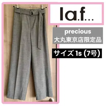 la.f...precious 라에프 턱 세미 와이드 팬츠 1s 그레이