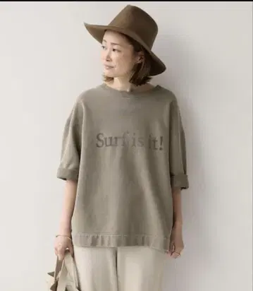 두지엠 아파트먼트 Surf is it! 올리브 그린 티셔츠