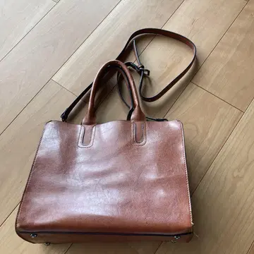 브라운 토트백 심플