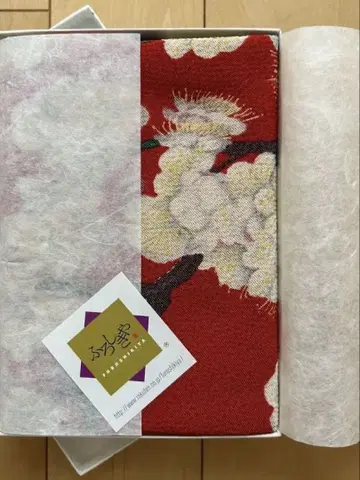[미사용 새상품] 후지미야비 제작 순수 실크 보자기