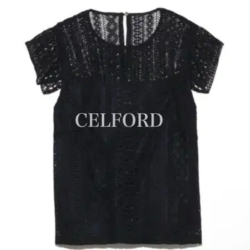 CELFORD 레이스 반팔 상의 네이비