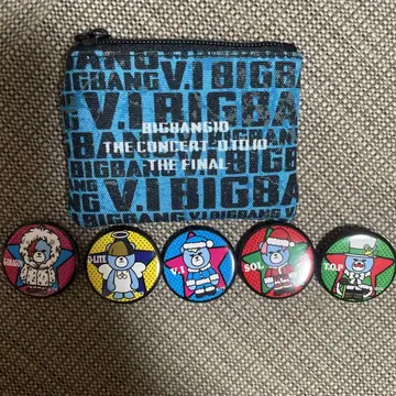 BIGBANG 파우치와 캔뱃지 5개 세트