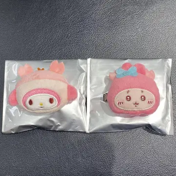 치이카와 산리오 시크릿 헤어 클립 2개 세트