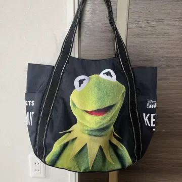 개구리 카미트 실사 KERMIT 빅 토트백