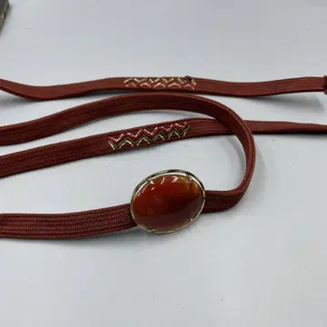 054 마노 오비 고정 띠 빨간색 패브릭 소재