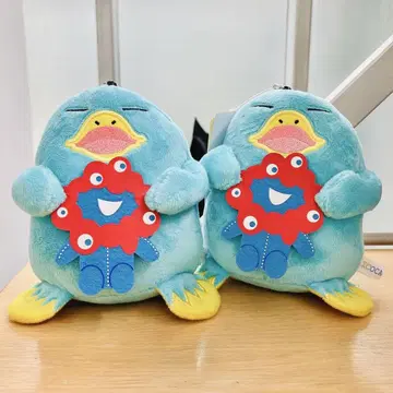 만국 박람회 한정판 미야쿠미야쿠 이코짱 봉제 인형 패스 케이스 2개 세트